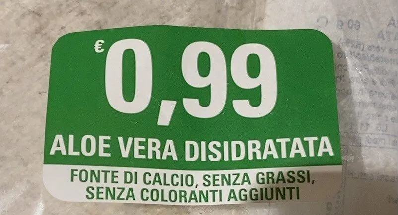 Aloe vera disidratata