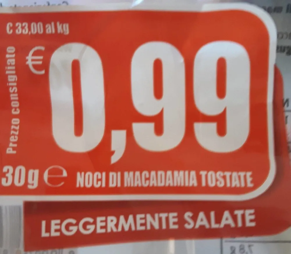 Noci di macadamia tostate salate
