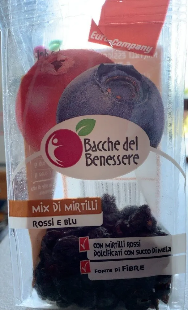 Bacche del benessere mix di mirtilli rossi e blu