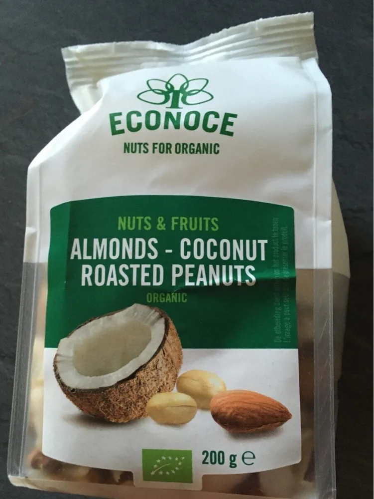almonds-coconut-roasted peanuts
