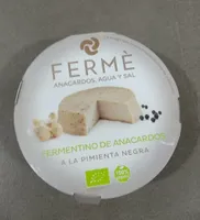 Fermentino de anacardos a la pimienta negra