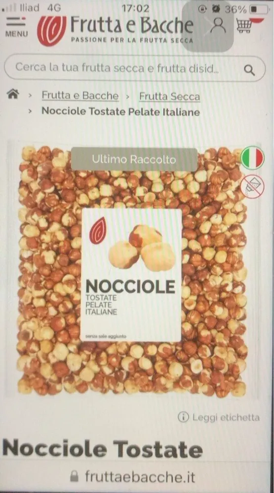 Nocciole tostate italiane