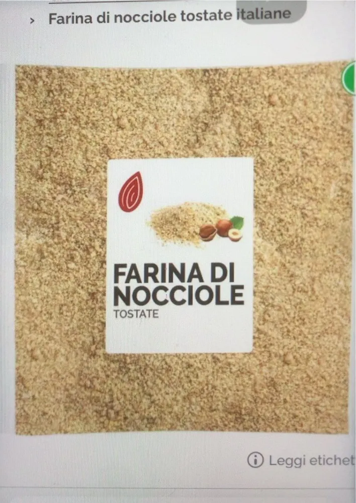 Farina di nocciole tostate