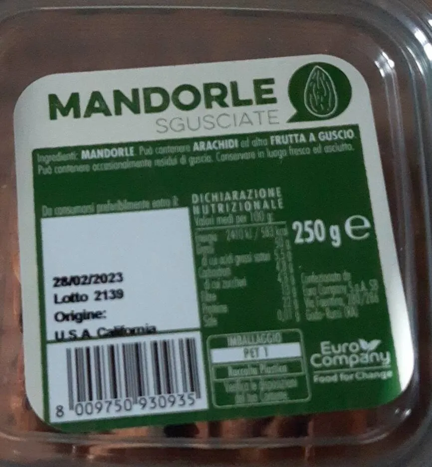 Mandorle sgusciate