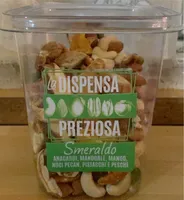 Smeraldo-anacardi,mandorle,mango,noci pecan,pistacchi e pesche