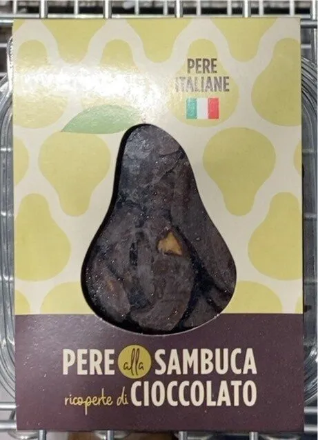 Pere alla sambuca e cioccolato