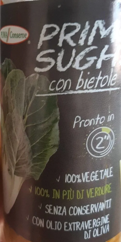 Primi sughi con bietole