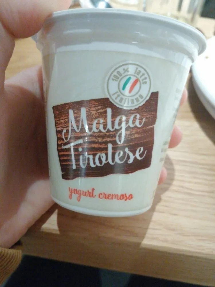 Yogurt cremoso con frutta frullata