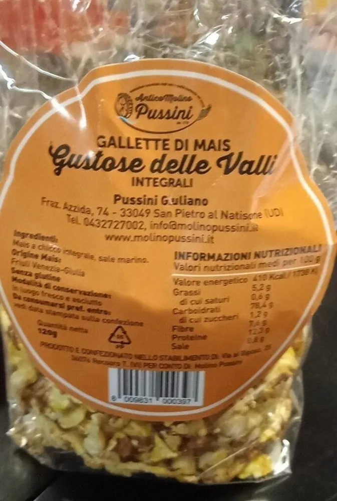 Gallette di mais Gustose delle Valli
