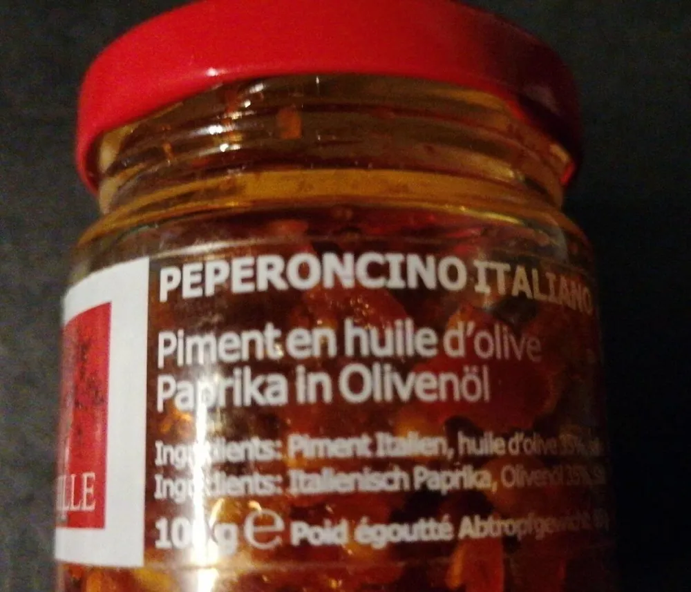 Piment en huile d'olive