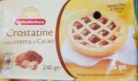 Crostatine con crema di cacao