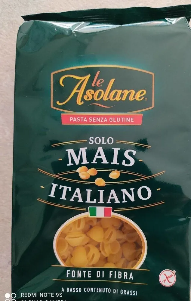 Pasta senza glutine solo mais
