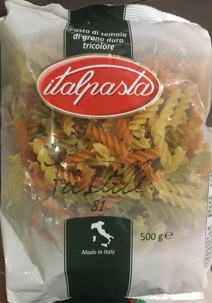 Fusilli tricolores