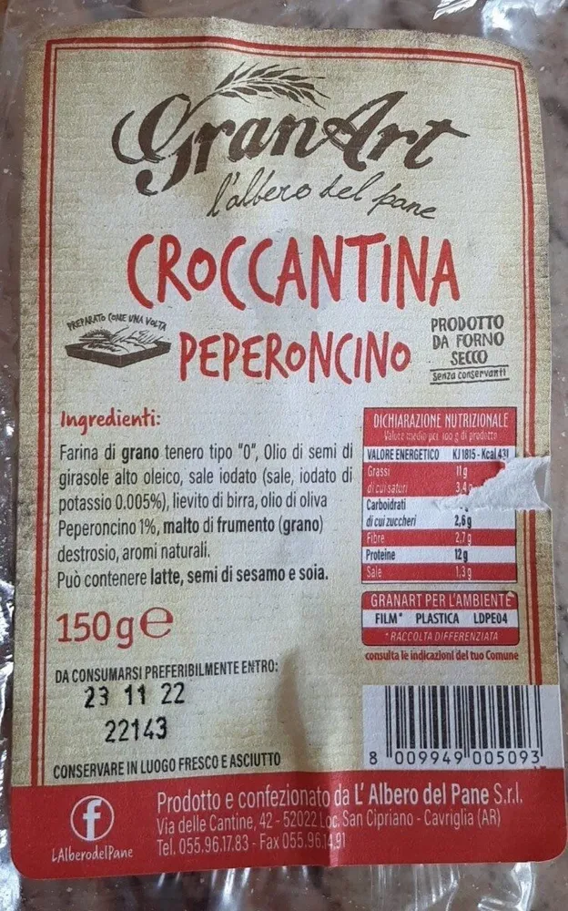 Croccantini al peperoncino