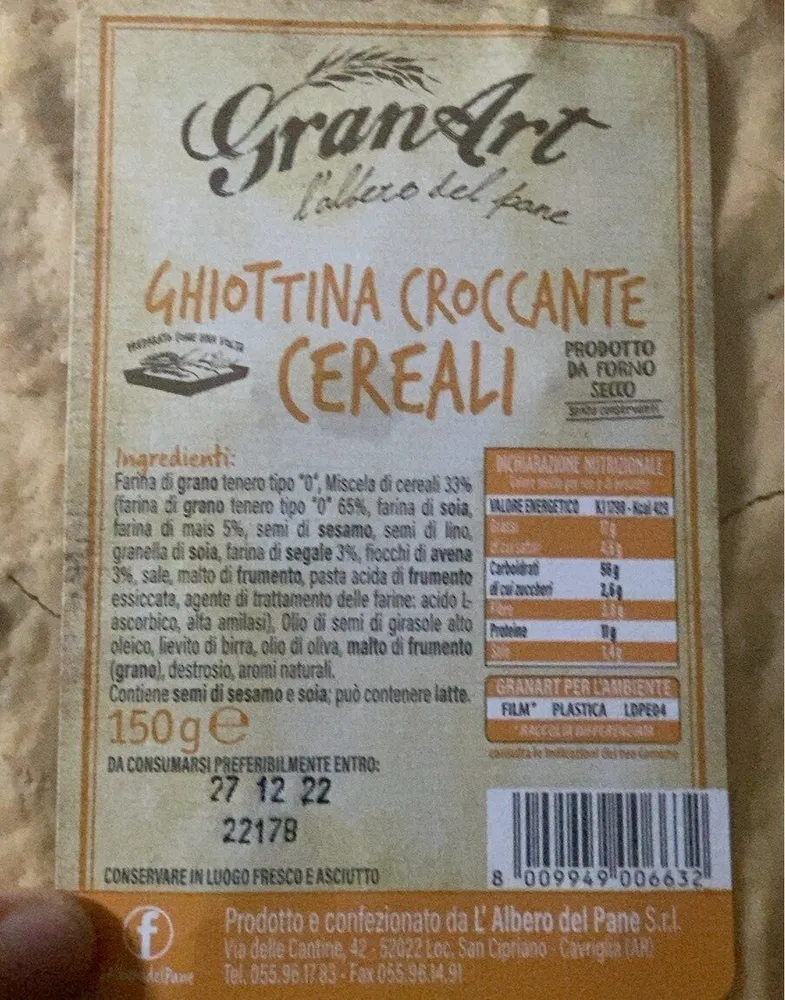 Ghiottina croccante cereali