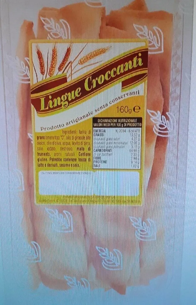 Lingue croccanti al naturale