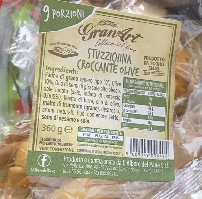 Stuzzichina croccante olive