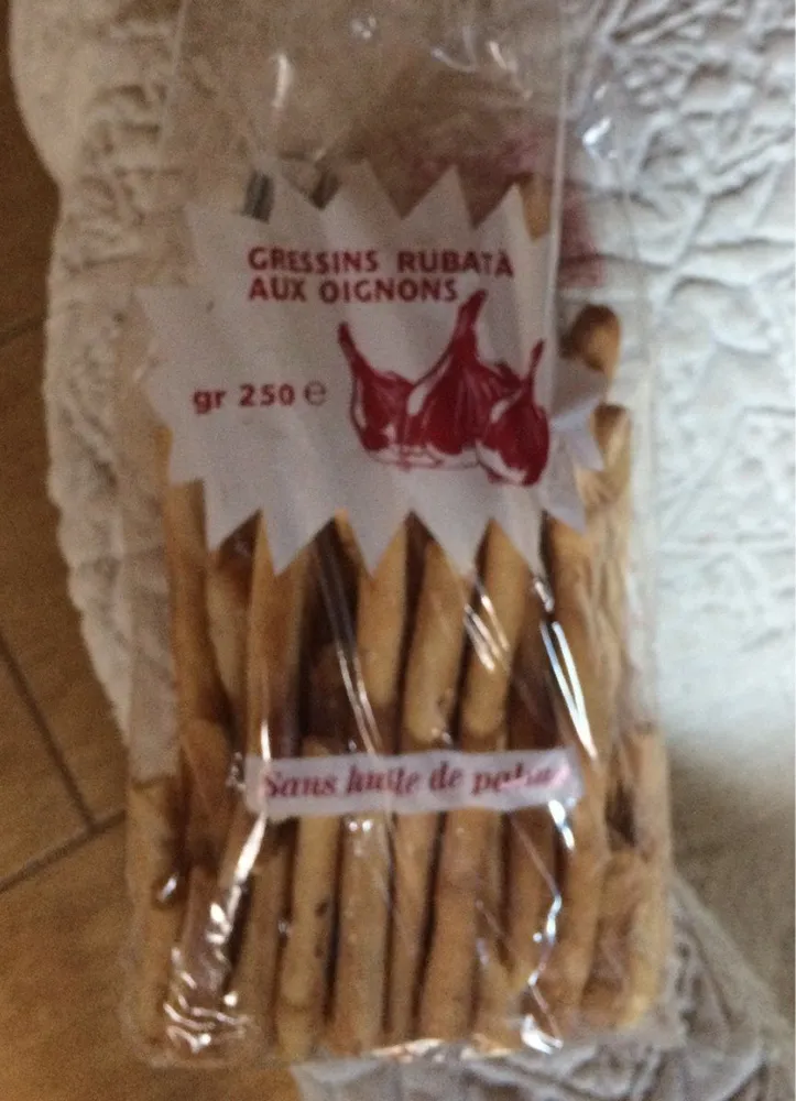 Gressins aux oignons