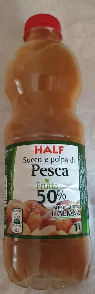 Succo e polpa di pesca