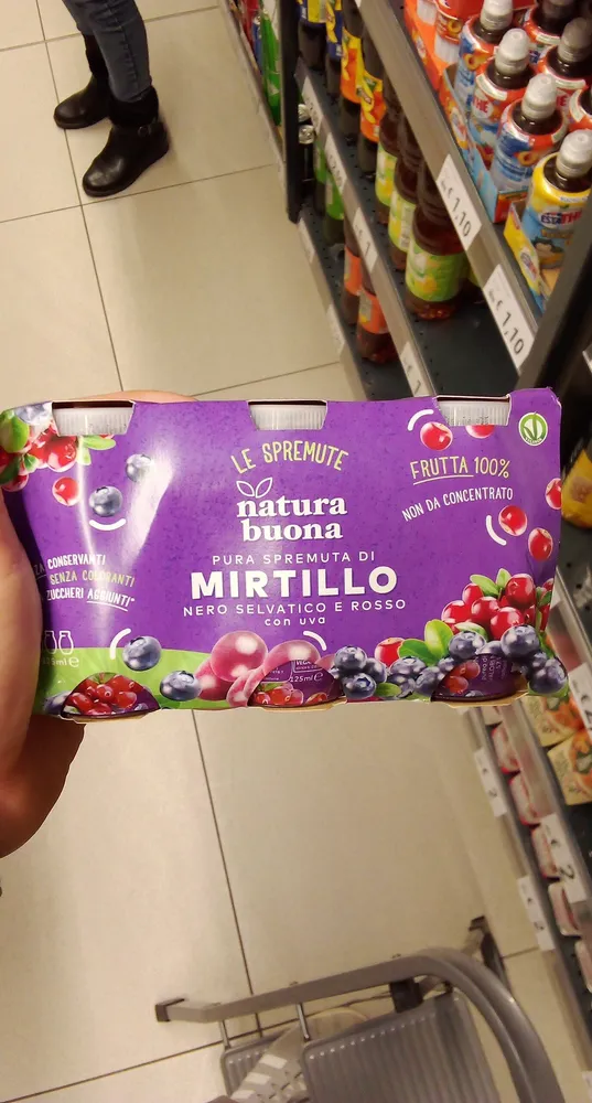 spremuta mirtillo