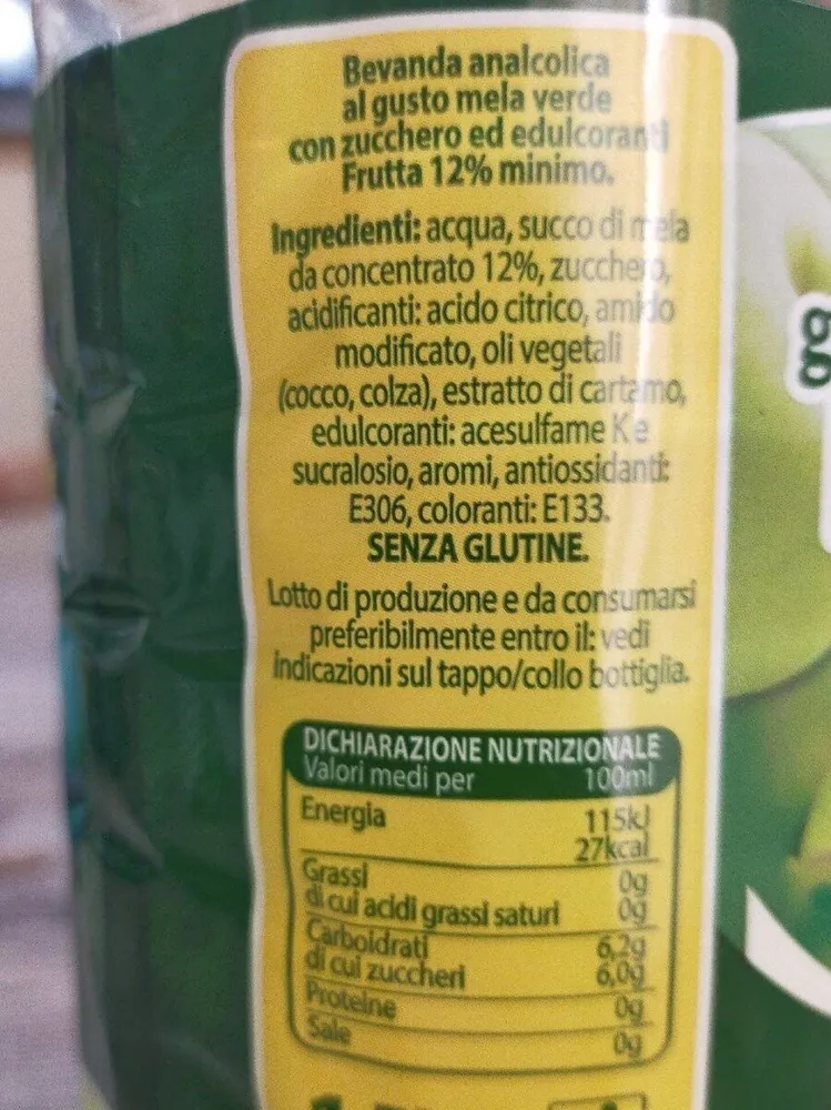 Succo mela verde