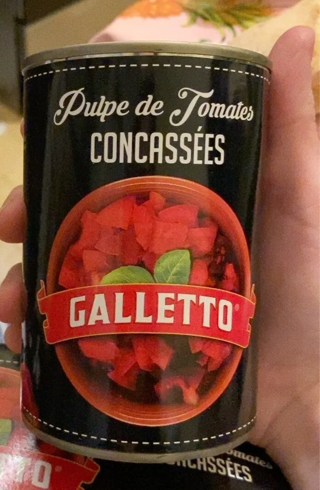 Pulpe de tomates concassées