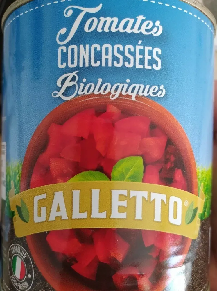 Tomates concassées biologiques