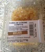 Cubes de citrons confits NICLAUS