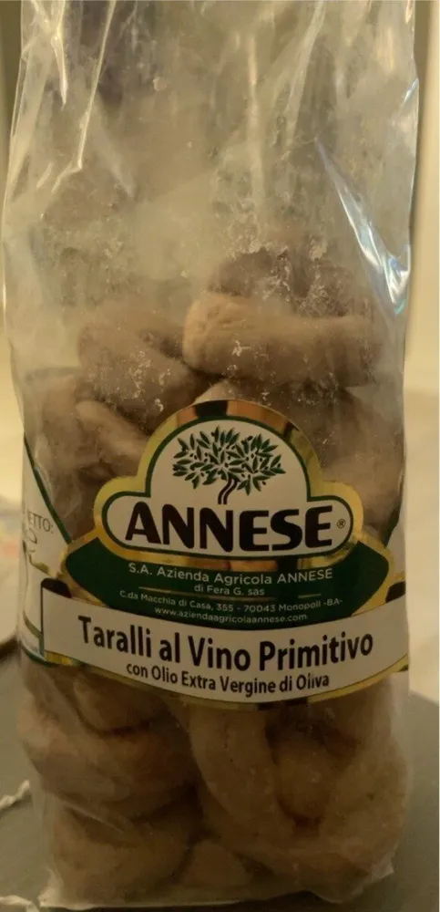 Taralli al vino primitivo