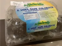 6 uova sode colorate da allevamento a terra