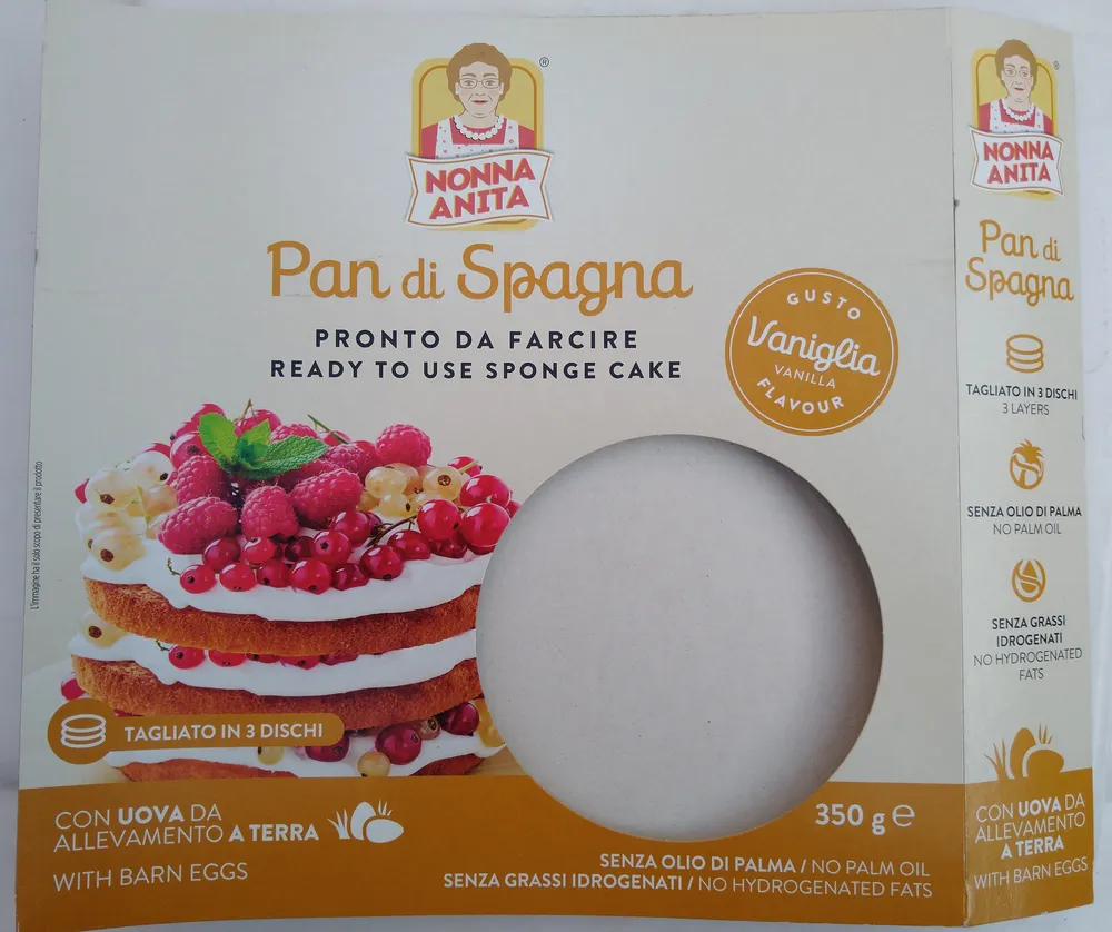 Pan di spagna pronto da farcire gusto vaniglia