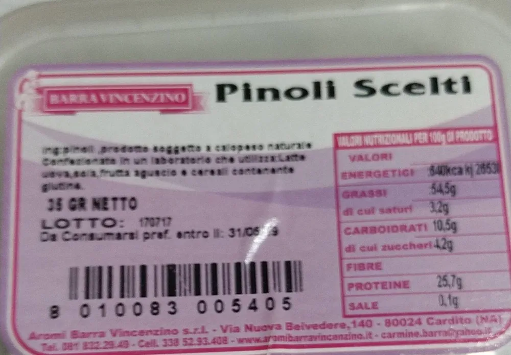 Pinoli scelti