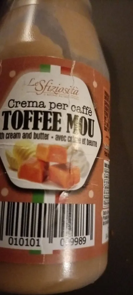Crema per caffè Toffee mou