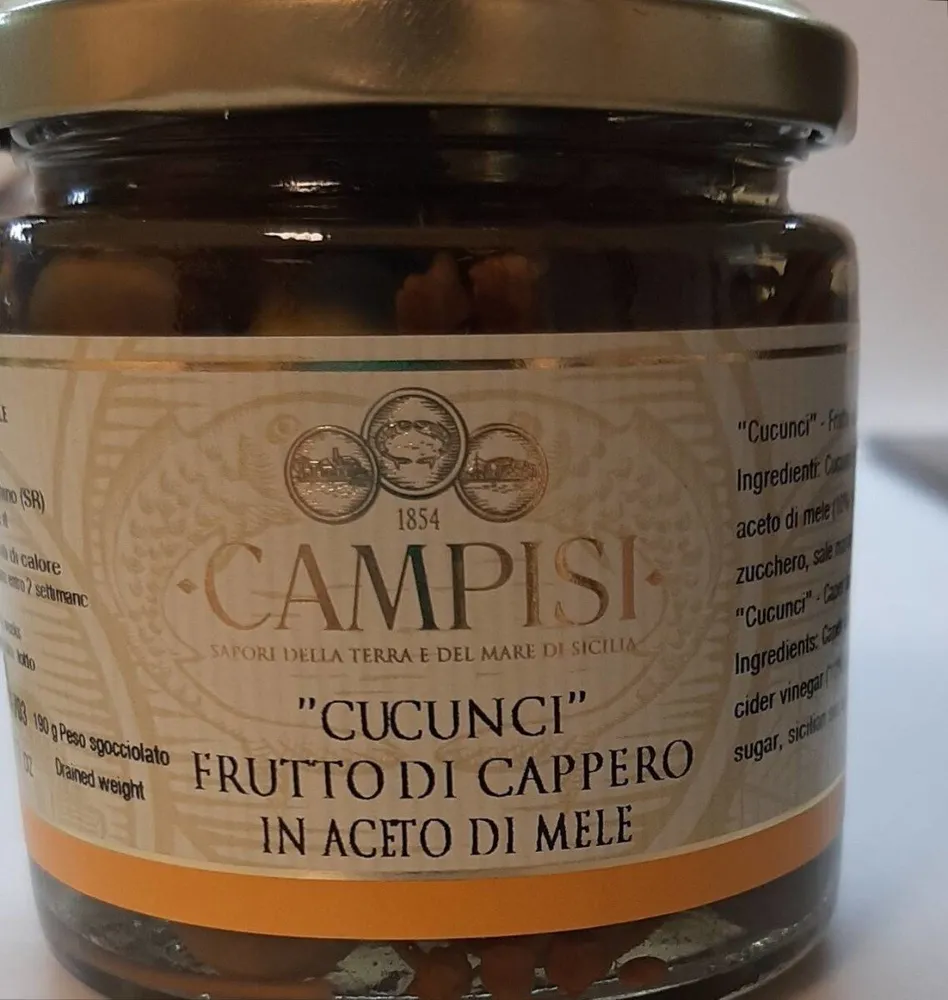 Cucunci frutto di cappero in aceto di mele