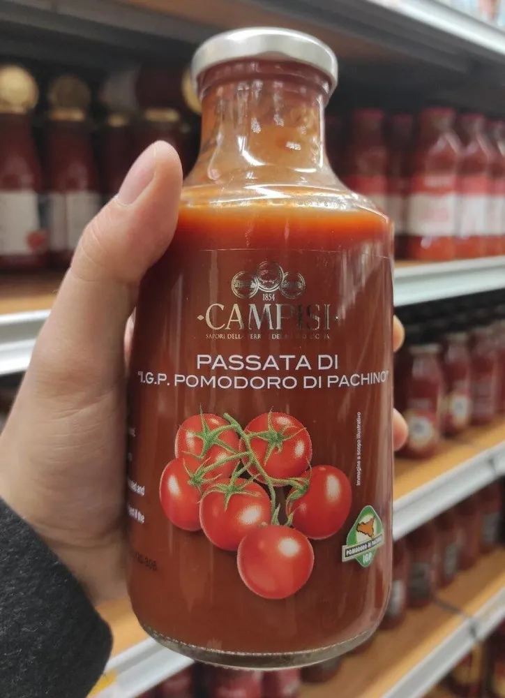 Passata di "I.G.P. pomodoro di Pachino"