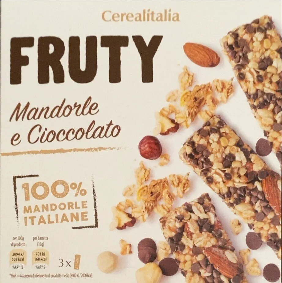 Barretta mandorla e cioccolato