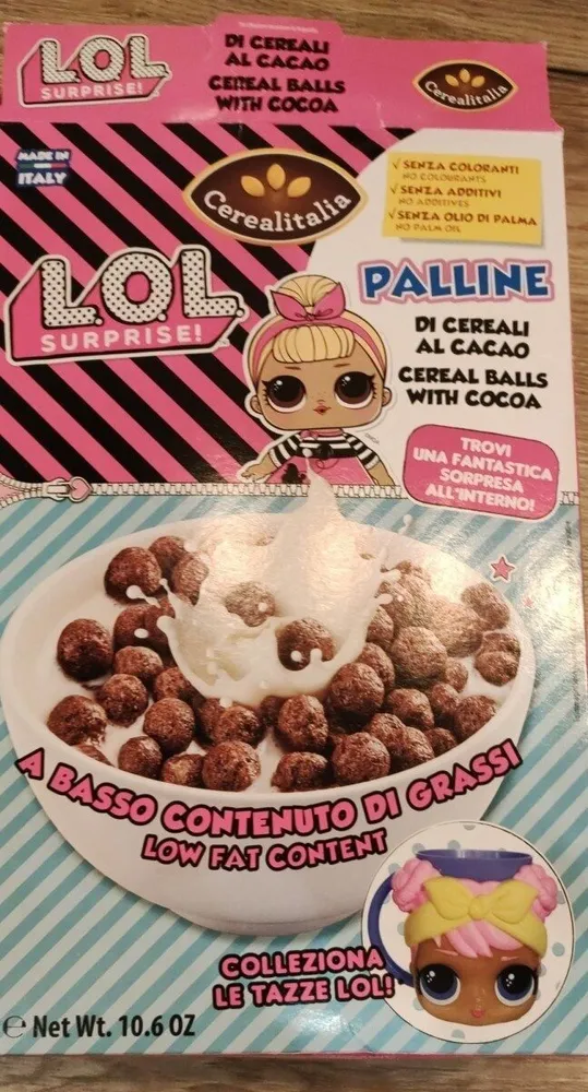 Palline di cereali al cacao
