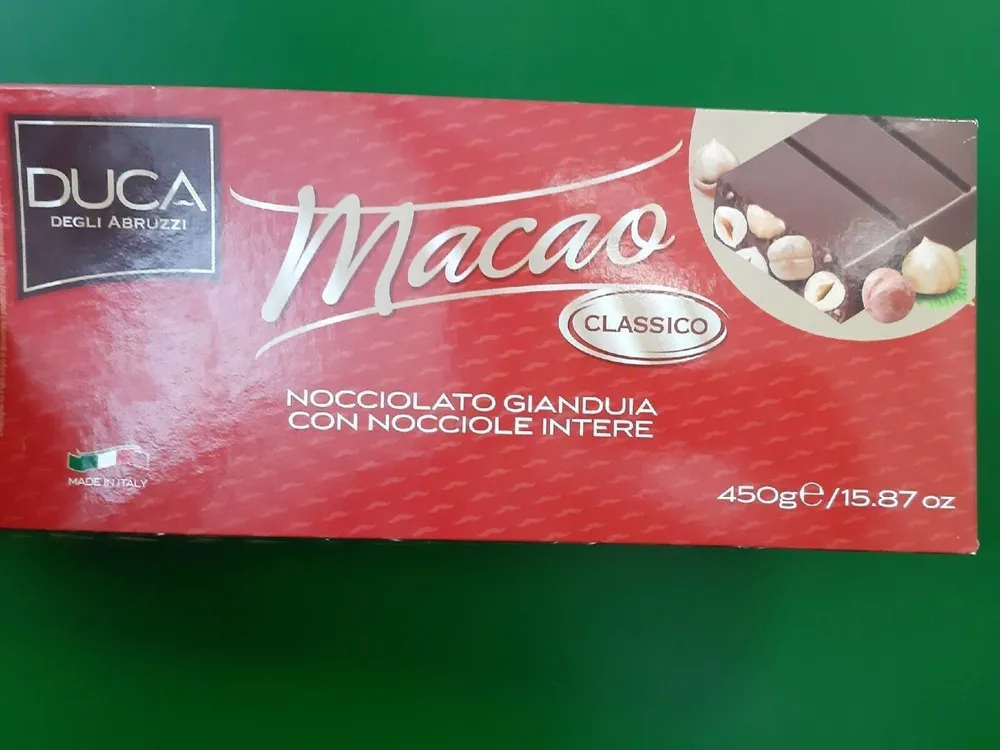 Macao snocciolato gianduia classico