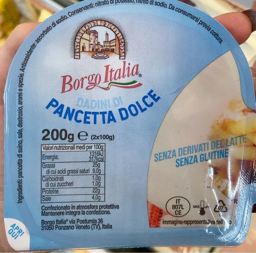 Dadini di Pancetta dolce