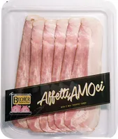 Pancetta stufata affettata