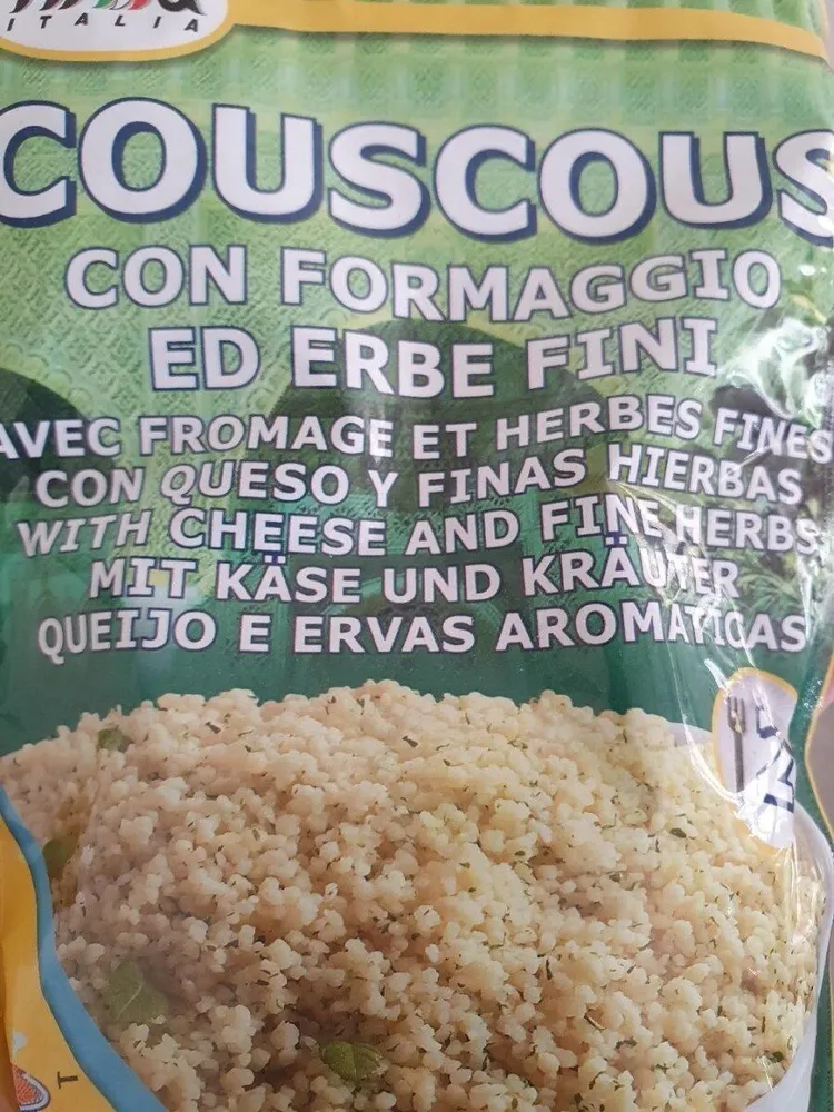 Cous cous con formaggio ed erbe fini