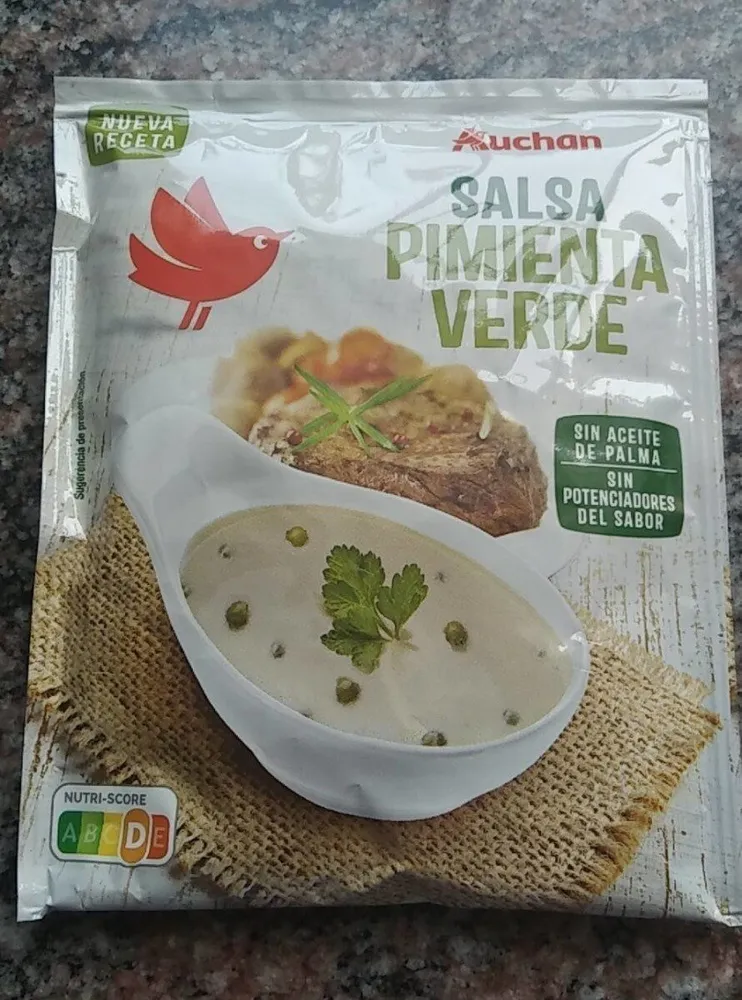 Salsa pimienta verde