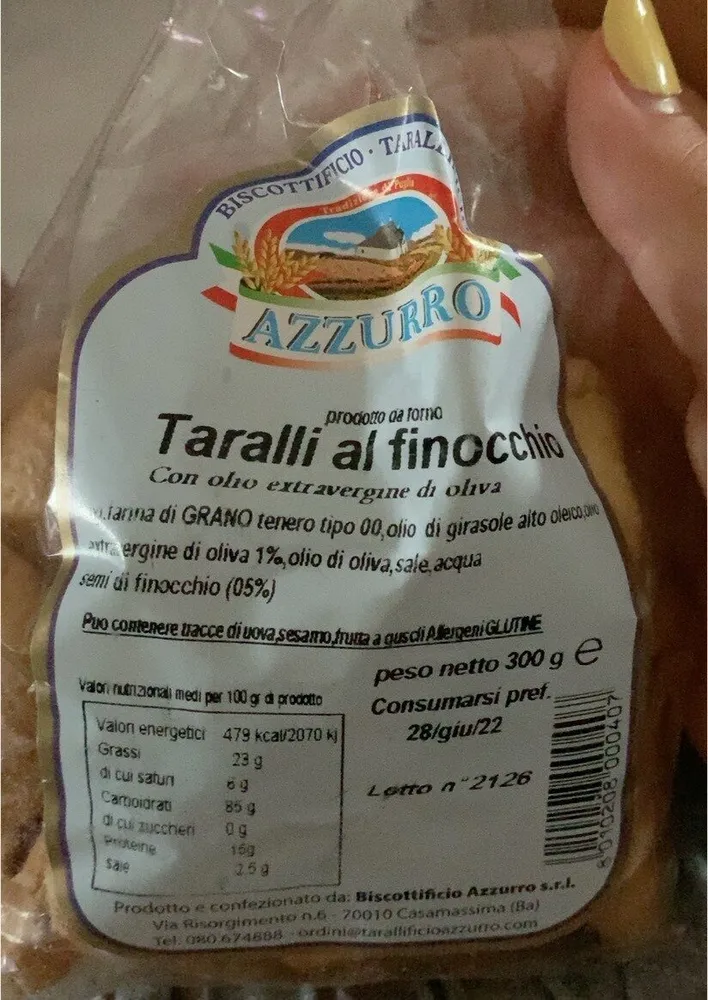 Taralli al finocchio