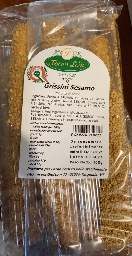 Grissini sesamo
