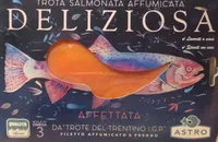 Trota salmonata affumicata deliziosa