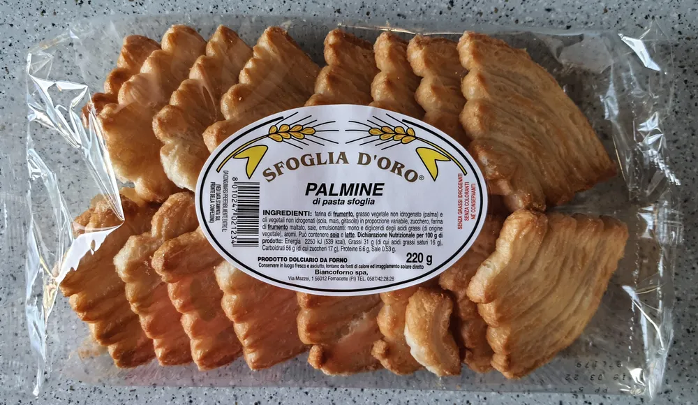 Palmine di pasta sfoglia