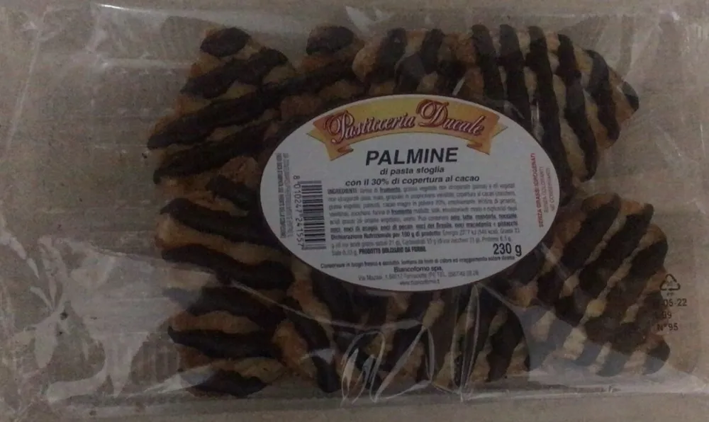 Palmine di pasta sfoglia
