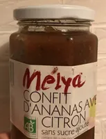 Confit d'ananas avec citron