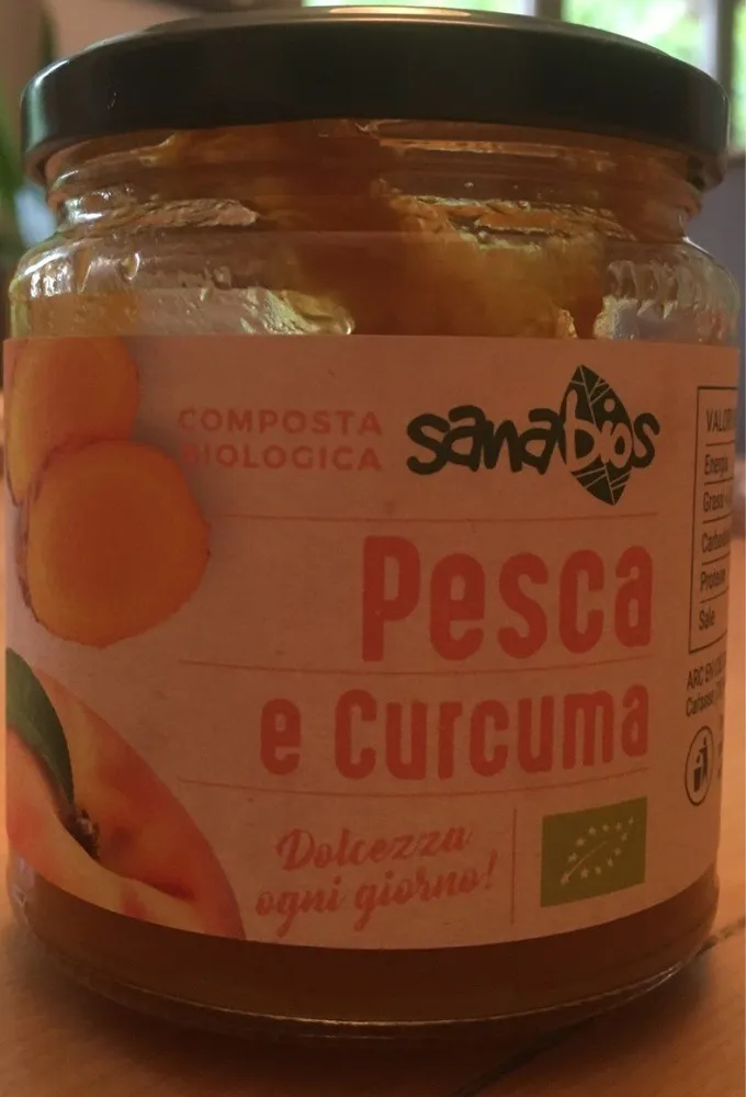 Composta biologica pesca e curcuma
