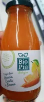 Bevanda biologica all'arancia, carota e limone